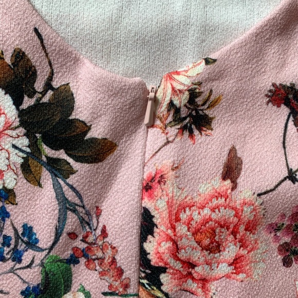 ASOS Floral Print Midi Dress with Puff Sleeves - Picture 13 of 16